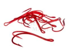 Haczyki Czerwone Patriot Double Up-Eye Red