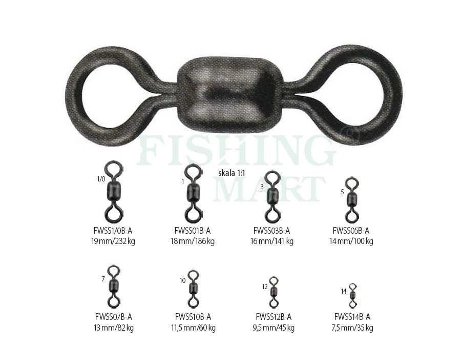 Krętliki A.F.W. MIGHTY-MINI Stal Nierdzewna 1 Krętliki A.F.W. MIGHTY-MINI Stal Nierdzewna