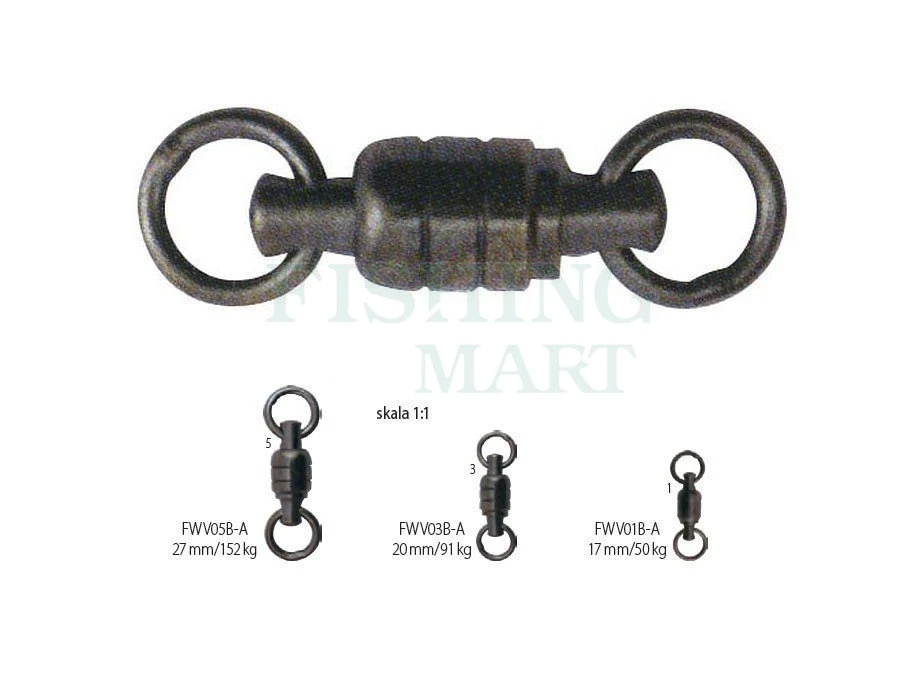 Krętliki łożyskowane A.F.W. Stal Nierdzewna 1 Krętliki łożyskowane A.F.W. Stal Nierdzewna