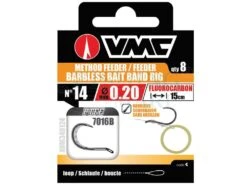 VMC Przypony Fluorocarbon Method Feeder Barbless Bait Band 7016B Loop