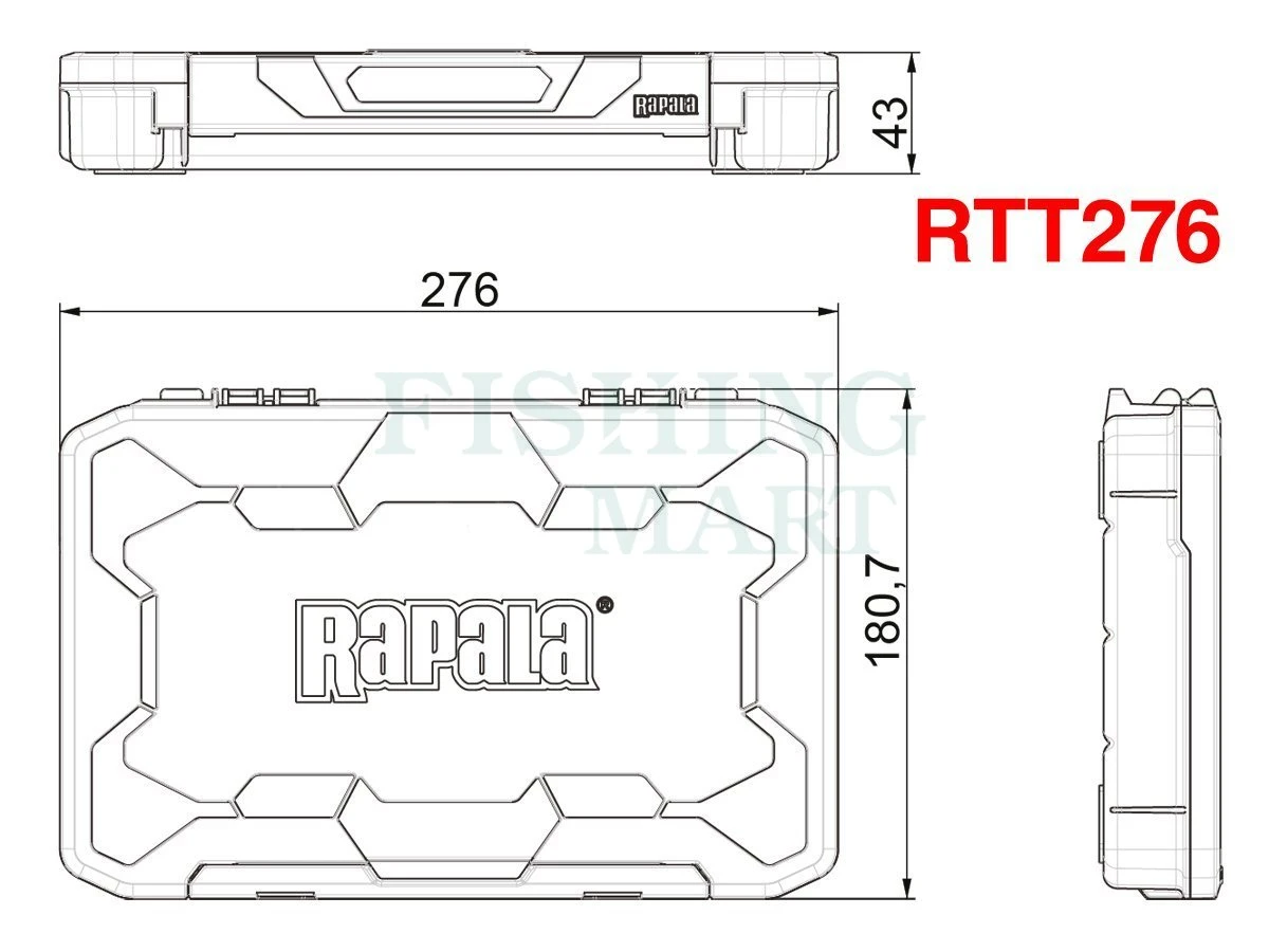Rapala Pudełka Na Przynęty Tackle Tray 3 Rapala Pudełka Na Przynęty Tackle Tray - obrazek 3